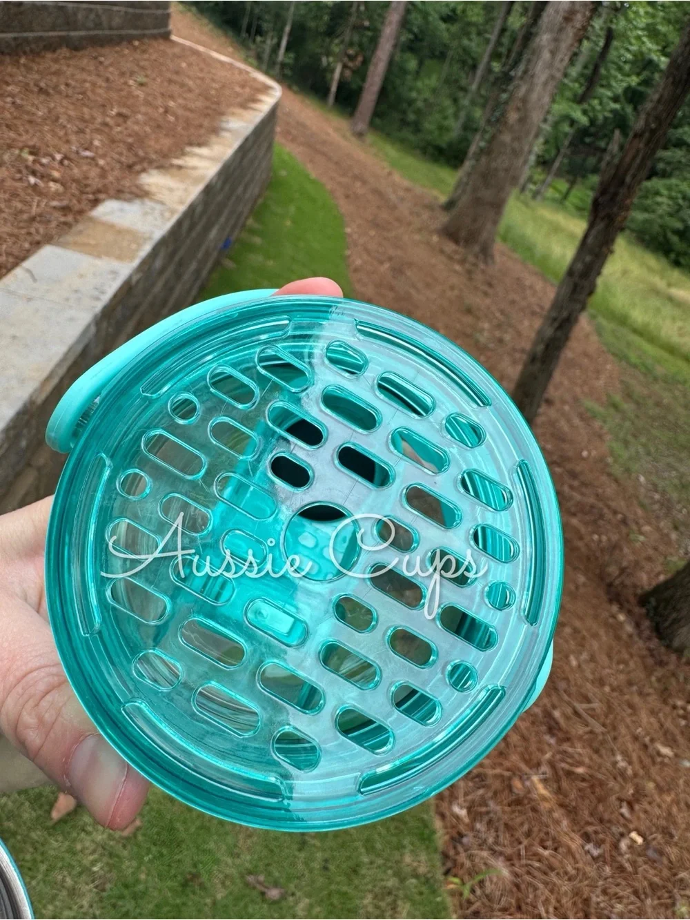 Aqua BrüMate Multi Shaker Tumbler — Turquoise light blue color, flawed